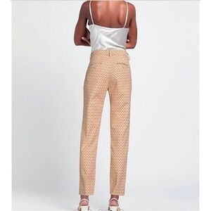 MaxMara Weekend Papaia Jacquard Geometric Diamond Pattern Cigarette Pants 10